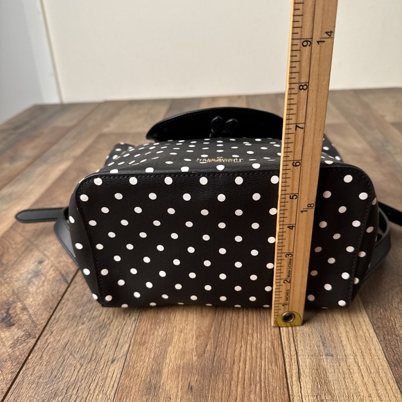 Kate Spade New York Disney x Minnie Mouse Drawstring Flap Backpack Polka Dot - Picture 14 of 14
